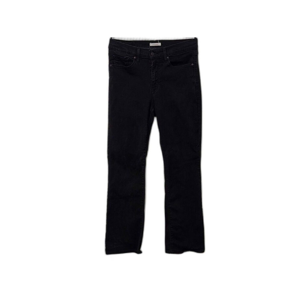 Levi’s Black Straight Leg Jeans with Stretch Fabric Size 10/30